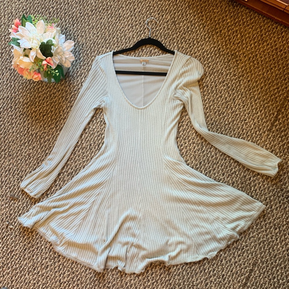 Light blue sweater/swing dress